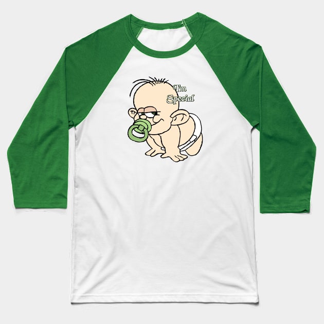 Special Baby Baseball T-Shirt by D_AUGUST_ART_53